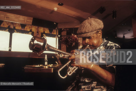 Rome, 1983. American jazz trumpeter Dizzie Gillespie / Roma, 1983. Il trombettista jazz Dizzie Gillespie - ©Marcello Mencarini/Rosebud2
