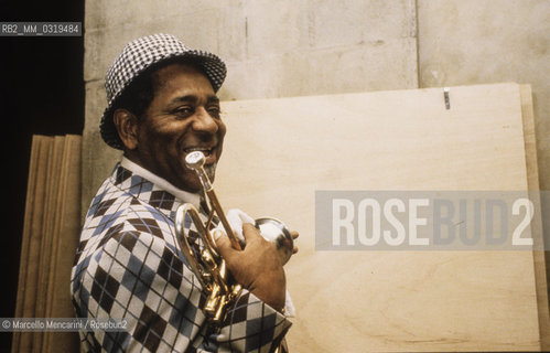 Rome, 1983. American jazz trumpeter Dizzie Gillespie / Roma, 1983. Il trombettista jazz Dizzie Gillespie - ©Marcello Mencarini/Rosebud2