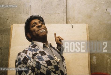 Rome, 1983. American jazz trumpeter Dizzie Gillespie / Roma, 1983. Il trombettista jazz Dizzie Gillespie - ©Marcello Mencarini/Rosebud2