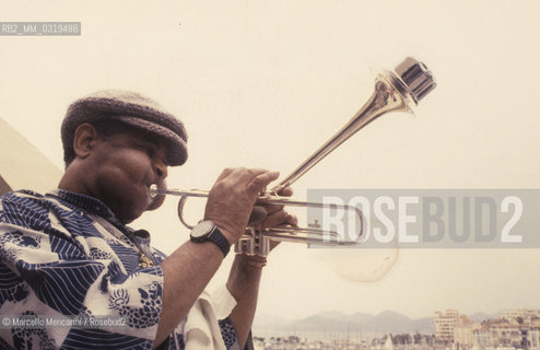 Rome, 1983. American jazz trumpeter Dizzie Gillespie / Roma, 1983. Il trombettista jazz Dizzie Gillespie - ©Marcello Mencarini/Rosebud2