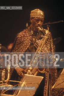 American jazz saxophonist John Gilmore, about 1985 / Il sassofonista John Gilmore, 1985 circa - ©Marcello Mencarini/Rosebud2