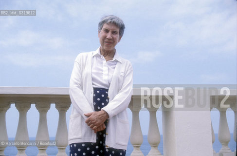 Viareggio, 1989. Italian writer Natalia Ginzburg / Viareggio, 1989. La acrittrice Natalia Ginzburg - ©Marcello Mencarini/Rosebud2