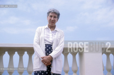 Viareggio, 1989. Italian writer Natalia Ginzburg / Viareggio, 1989. La acrittrice Natalia Ginzburg - ©Marcello Mencarini/Rosebud2