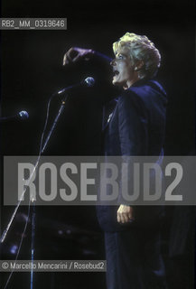 Sanremo Music Festival 1986. Italian pop singer Giovanna Nocetti / Festival di Sanremo 1986. la cantante Giovanna Nocetti - ©Marcello Mencarini/Rosebud2