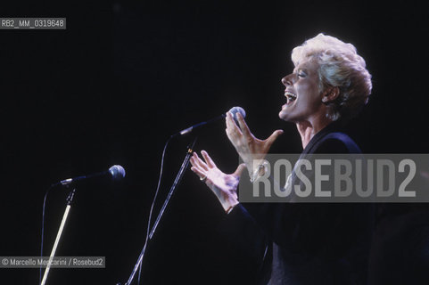 Italian pop singer Giovanna Nocetti, about 1985 / La cantante Giovanna Nocetti, 1985 circa - ©Marcello Mencarini/Rosebud2