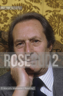 Rome, Hotel Plaza, about1985. Italian conductor carlo Maria Giulini / Roma, Hotel Plaza, 1985 circa. Il direttore dorchestra Carlo Maria Giulini - ©Marcello Mencarini/Rosebud2