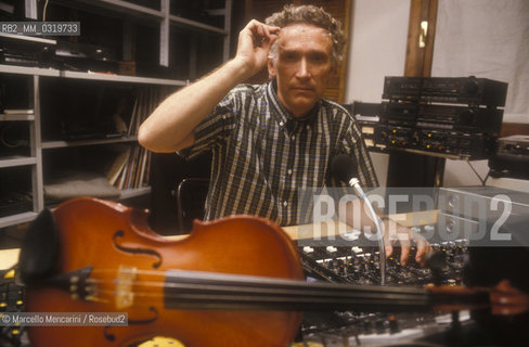 Giuliano Giunti, owner of private radio station Montebeni, about 1988 / Giuliano Giunti, proprietario della radio privata Montebeni, 1988 circa - ©Marcello Mencarini/Rosebud2