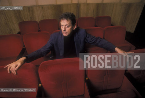 Rome, 1998. American composer Philip Glass  / Roma, 1998. Il compositore Philip Glass - ©Marcello Mencarini/Rosebud2