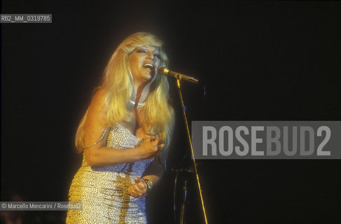 Naples, about 1985. Neapolitan singer Gloriana (real name: Giovanna Russo) / Napoli, 1985 circa. La cantante napoletana Gloriana (pseudonimo di Giovanna Russo) - ©Marcello Mencarini/Rosebud2