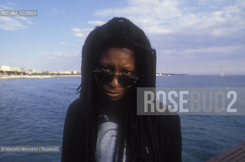 Cannes Film Festival 1991. American actress Whoopy Goldberg / Festival del Cinema di Cannes 1991. Lattrice Whoopy Goldberg - ©Marcello Mencarini/Rosebud2