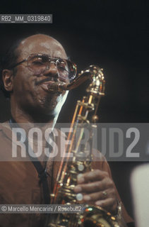 Jazz tenor saxophonist and composer Benny Golson (about 1985) / Benny Golson, sassofonista e compositore jazz (1985 circa) - ©Marcello Mencarini/Rosebud2