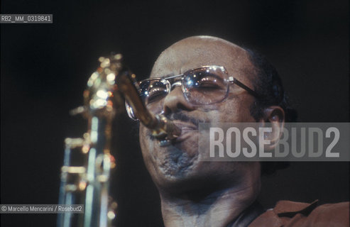 Jazz tenor saxophonist and composer Benny Golson (about 1985) / Benny Golson, sassofonista e compositore jazz (1985 circa) - ©Marcello Mencarini/Rosebud2