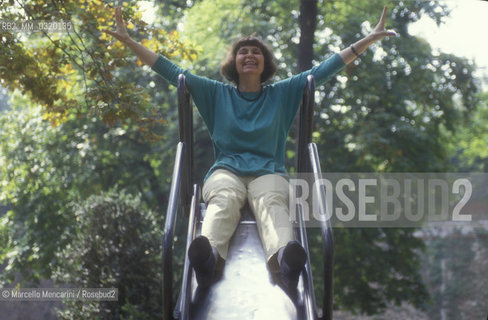 Turin, Royal Gardens, September 1991. Russian composer Sofia Gubaidulina / Torino, Giardini reali, Settembre 1991. La compositrice russa Sofia Gubaidulina - ©Marcello Mencarini/Rosebud2