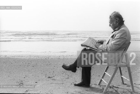 Venice Lido, Venice Film Festival 1983. Painter Renato Guttuso / Lido di Venezia, Mostra del Cinema di Venezia 1983. Il pittore Renato Guttuso - ©Marcello Mencarini/Rosebud2