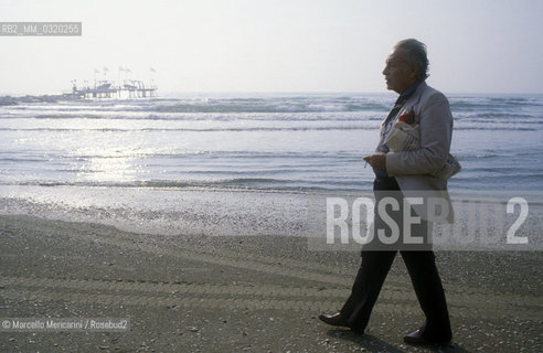 Venice Lido, Venice Film Festival 1983. Painter Renato Guttuso / Lido di Venezia, Mostra del Cinema di Venezia 1983. Il pittore Renato Guttuso - ©Marcello Mencarini/Rosebud2