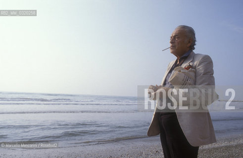 Venice Lido, Venice Film Festival 1983. Painter Renato Guttuso / Lido di Venezia, Mostra del Cinema di Venezia 1983. Il pittore Renato Guttuso - ©Marcello Mencarini/Rosebud2