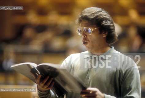 Rome, 1995. British operatic baritone Thomas Hampson / Roma, 1995. Il baritono Thomas Hampson - ©Marcello Mencarini/Rosebud2