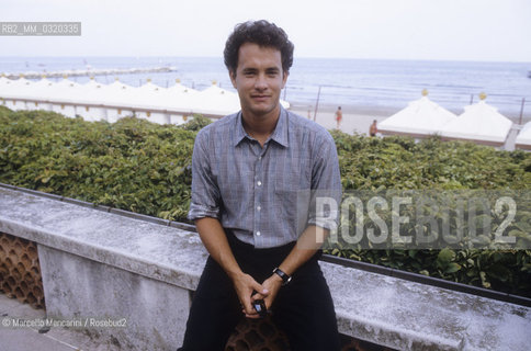 Venice Lido, Venice Film Festival 1988. American actor Tom Hanks / Lido di Venezia, Mostra del Cinema di Venezia 1988. Lattore Tom Hanks - ©Marcello Mencarini/Rosebud2