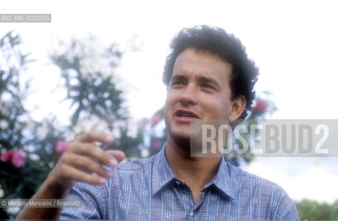 Venice Lido, Venice Film Festival 1988. American actor Tom Hanks / Lido di Venezia, Mostra del Cinema di Venezia 1988. Lattore Tom Hanks - ©Marcello Mencarini/Rosebud2