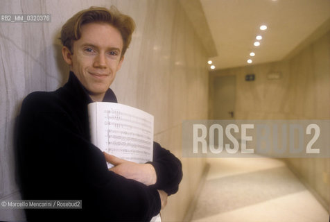 Milan, Piccolo Theater, 1999. British conductor Daniel Harding / Milano, Piccolo Teatro, 1999. Il direttore dorchestra Daniel Harding - ©Marcello Mencarini/Rosebud2