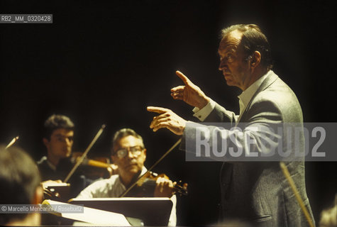 Rome, 1995, Austrian conductor Nikolaus Harnoncourt / Roma, 1995. Il direttore dorchestra Nikolaus Harnoncourt - ©Marcello Mencarini/Rosebud2