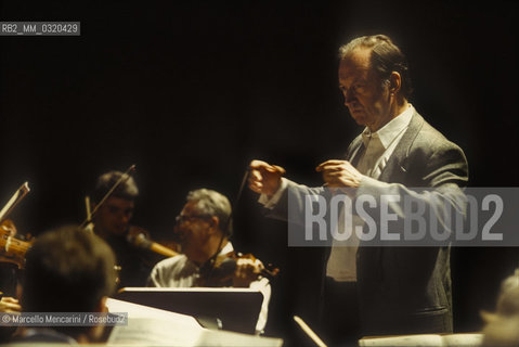 Rome, 1995, Austrian conductor Nikolaus Harnoncourt / Roma, 1995. Il direttore dorchestra Nikolaus Harnoncourt - ©Marcello Mencarini/Rosebud2