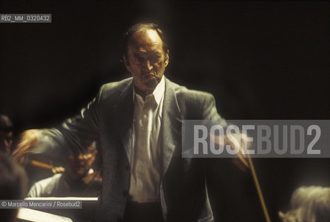 Rome, 1995, Austrian conductor Nikolaus Harnoncourt / Roma, 1995. Il direttore dorchestra Nikolaus Harnoncourt - ©Marcello Mencarini/Rosebud2