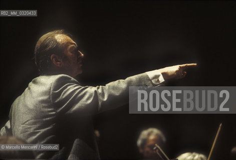 Rome, 1995, Austrian conductor Nikolaus Harnoncourt / Roma, 1995. Il direttore dorchestra Nikolaus Harnoncourt - ©Marcello Mencarini/Rosebud2