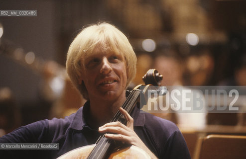 Swedish cellist Franz Helmerson, 1989 / Il violoncellista Franz Helmerson, 1989 - ©Marcello Mencarini/Rosebud2