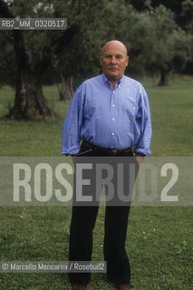 Marino (Rome), 1991. German composer Hans Werner Henze in the garden of his house / Marino (Roma), 1991. Il compositore Hans Werner Henze nel giardino della sua casa - ©Marcello Mencarini/Rosebud2