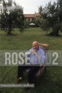 Marino (Rome), 1991. German composer Hans Werner Henze in the garden of his house / Marino (Roma), 1991. Il compositore Hans Werner Henze nel giardino della sua casa - ©Marcello Mencarini/Rosebud2