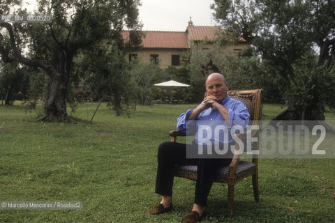 Marino (Rome), 1991. German composer Hans Werner Henze in the garden of his house / Marino (Roma), 1991. Il compositore Hans Werner Henze nel giardino della sua casa - ©Marcello Mencarini/Rosebud2