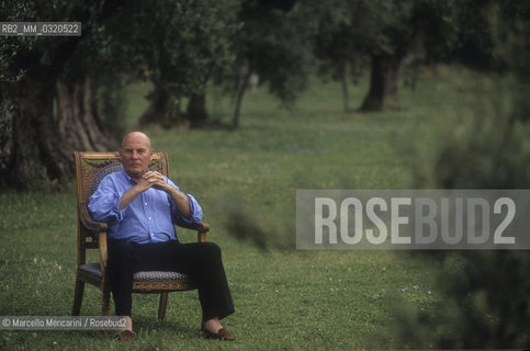 Marino (Rome), 1991. German composer Hans Werner Henze in the garden of his house / Marino (Roma), 1991. Il compositore Hans Werner Henze nel giardino della sua casa - ©Marcello Mencarini/Rosebud2