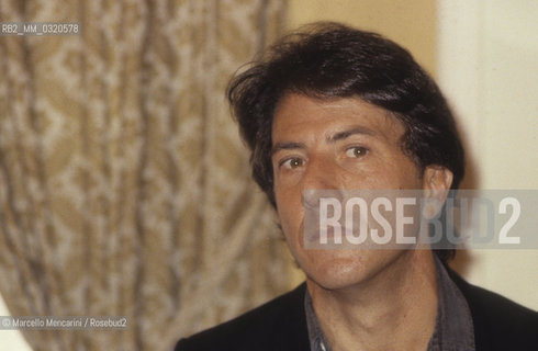 Venice film Festival 1986. American actor Dustin Hoffman / Mostra del Cinema di Venezia 1986. Lattore Dustin Hoffman - ©Marcello Mencarini/Rosebud2