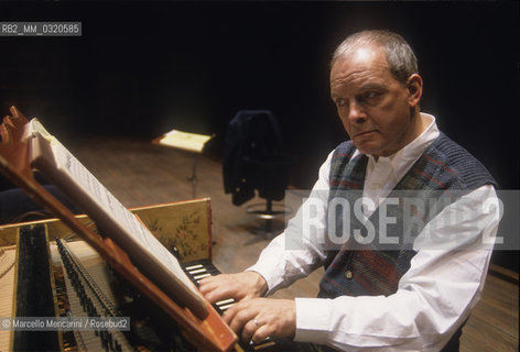 Rome, 1995. British conductor and harpsichordist Christopher Hogwood / Roma, 1995. Il direttore dorchestra e clavicembalista inglese Christopher Hogwood - ©Marcello Mencarini/Rosebud2