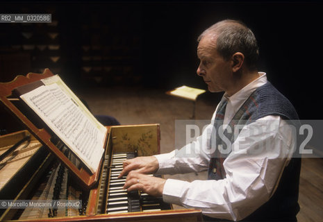 Rome, 1995. British conductor and harpsichordist Christopher Hogwood / Roma, 1995. Il direttore dorchestra e clavicembalista inglese Christopher Hogwood - ©Marcello Mencarini/Rosebud2