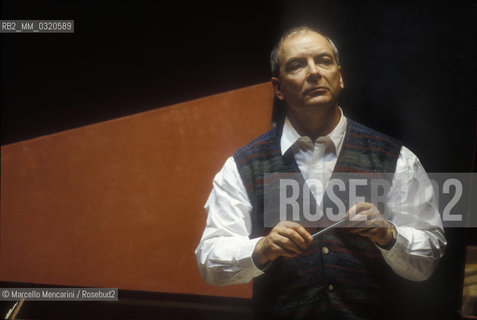 Rome, 1995. British conductor and harpsichordist Christopher Hogwood / Roma, 1995. Il direttore dorchestra e clavicembalista inglese Christopher Hogwood - ©Marcello Mencarini/Rosebud2