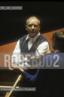 Rome, 1995. British conductor and harpsichordist Christopher Hogwood / Roma, 1995. Il direttore dorchestra e clavicembalista inglese Christopher Hogwood - ©Marcello Mencarini/Rosebud2