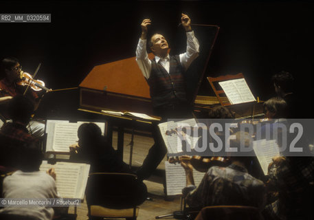 Rome, 1995. British conductor and harpsichordist Christopher Hogwood / Roma, 1995. Il direttore dorchestra e clavicembalista inglese Christopher Hogwood - ©Marcello Mencarini/Rosebud2