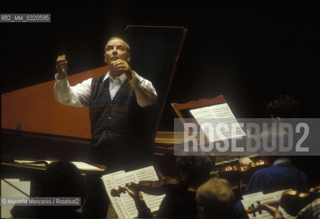 Rome, 1995. British conductor and harpsichordist Christopher Hogwood / Roma, 1995. Il direttore dorchestra e clavicembalista inglese Christopher Hogwood - ©Marcello Mencarini/Rosebud2