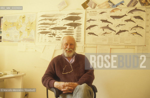 British marine biologist and whale expert, Sidney Holt (1987) / Sidney Holt, biologo marino esperto di balene (1987) - ©Marcello Mencarini/Rosebud2