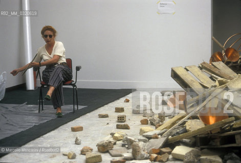 Venice Art Biennale 1999. German artist Rebecca Horn / Biennale Arte di Venezia 1999. Lartista tedesca Rebecca Horn - ©Marcello Mencarini/Rosebud2