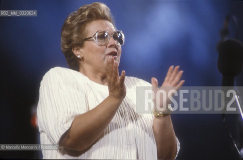 American mezzo-soprano Marilyn Horne performing (about 1985) / Il mezzosoprano Marilyn Horne durante un concerto (1985 circa) - ©Marcello Mencarini/Rosebud2