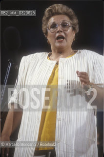 American mezzo-soprano Marilyn Horne performing (about 1985) / Il mezzosoprano Marilyn Horne durante un concerto (1985 circa) - ©Marcello Mencarini/Rosebud2