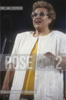 American mezzo-soprano Marilyn Horne performing (about 1985) / Il mezzosoprano Marilyn Horne durante un concerto (1985 circa) - ©Marcello Mencarini/Rosebud2