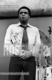 Rome, about 1985. American jazz trumpeter Freddie Hubbard / Roma, 1985 circa. Il trombettista jazz Freddie Hubbard - ©Marcello Mencarini/Rosebud2