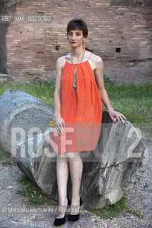 Festival of Literatures, Rome 2012. Italian actress Francesca Inaudi at the Basilica of Maxentius / Festival Letterature, Roma 2012. Lattrice Francesca Inaudi nella Basilica di Massenzio - ©Marcello Mencarini/Rosebud2