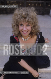 Venice, 1984. American writer Erica Jong, member of Venice Film Festival jury / Venezia, 1984. La scrittrice Erica Jong, membro della giuria della Mostra del Cinema - ©Marcello Mencarini/Rosebud2