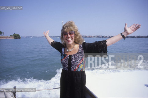 Venice, 1984. American writer Erica Jong, member of Venice Film Festival jury / Venezia, 1984. La scrittrice Erica Jong, membro della giuria della Mostra del Cinema - ©Marcello Mencarini/Rosebud2