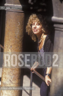 Venice, 1984. American writer Erica Jong, member of Venice Film Festival jury / Venezia, 1984. La scrittrice Erica Jong, membro della giuria della Mostra del Cinema - ©Marcello Mencarini/Rosebud2